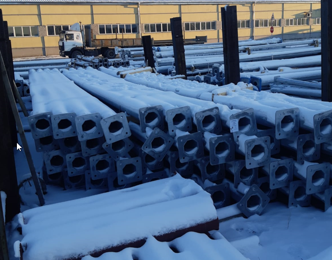 Монтаж опор